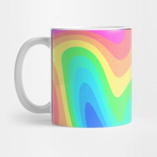 Groovy Swirl Abstract Rainbow Mug